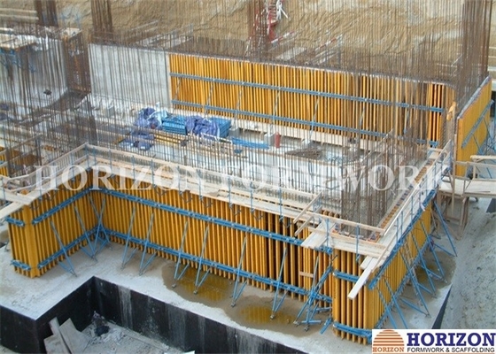 High-Efficiency Wall Formwork Systems, Core Wall Formwork With Push-Pull Props